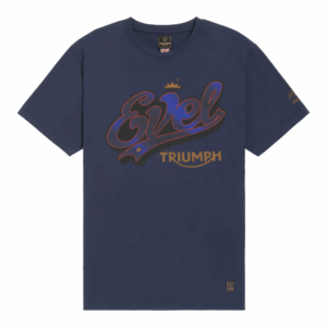TRIUMPH X EVEL KNIEVEL LOGO TEE